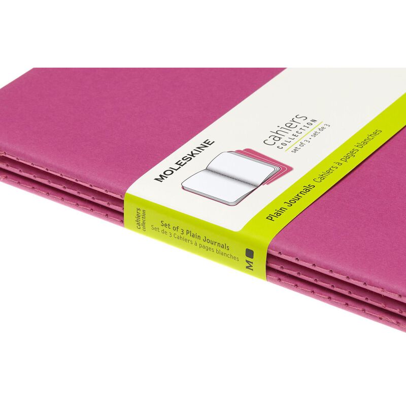 Moleskine Cahier Journals Large Plain Kinetic Pink image number 3